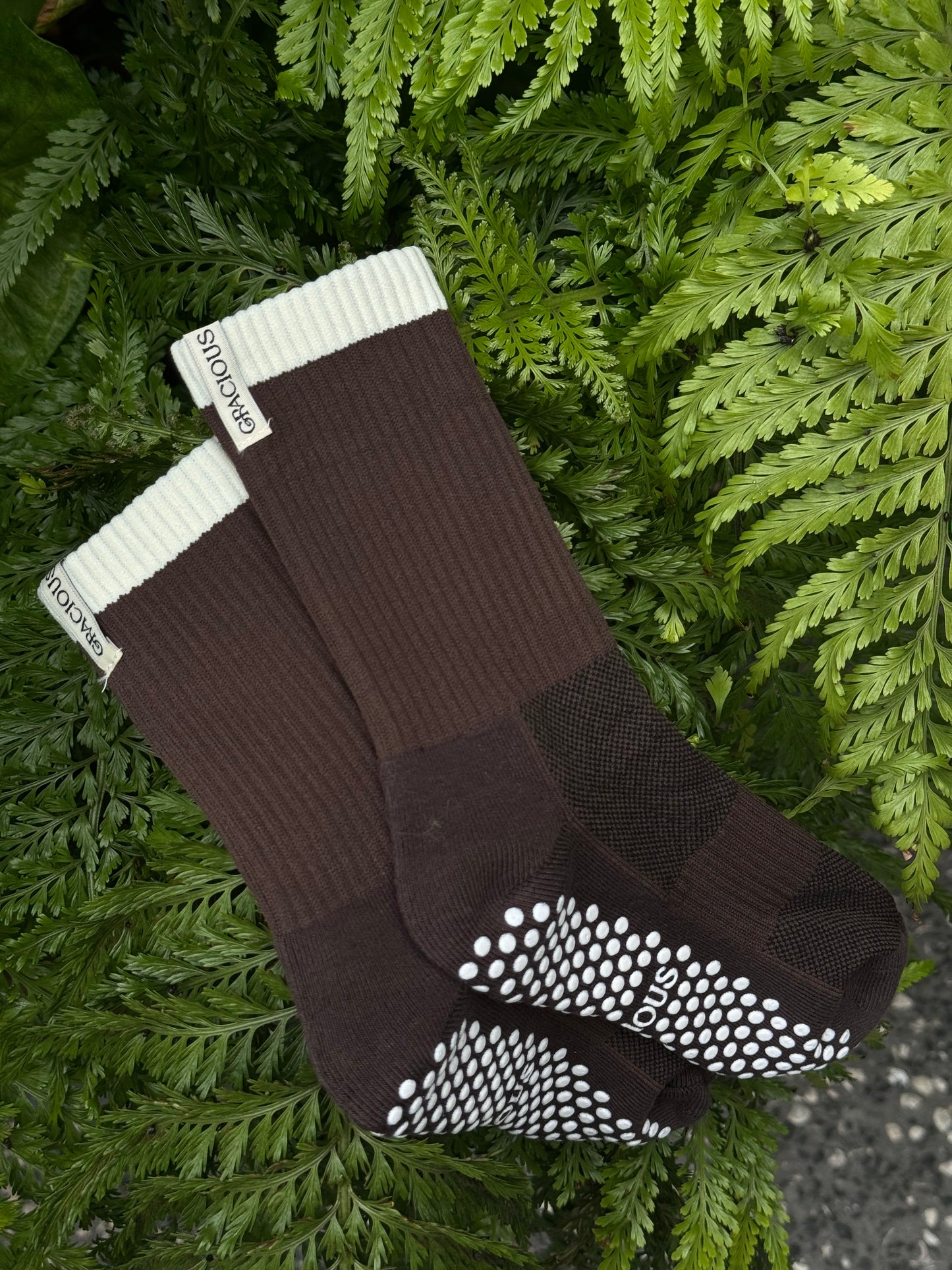 Pilates Socks - Espresso