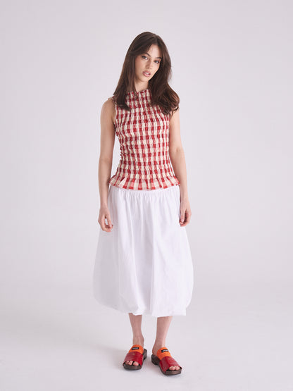 Luna Tank - Ruby Gingham