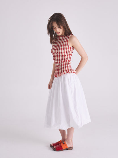 Luna Tank - Ruby Gingham