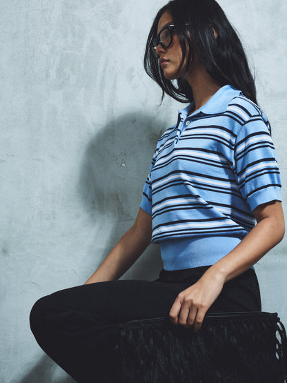 Rena Polo - Blue Stripe