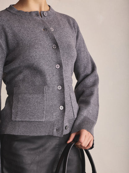 Wren Cardigan - Grey Marle
