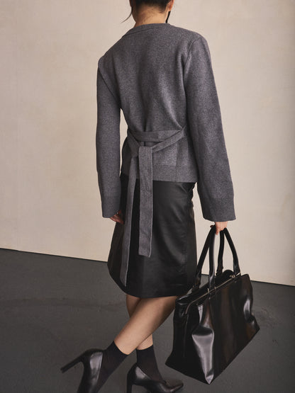 Wren Cardigan - Grey Marle