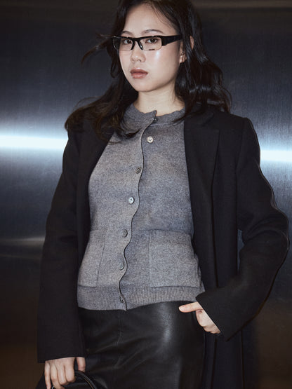 Wren Cardigan - Grey Marle