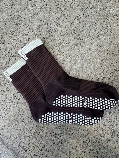 Pilates Socks - Espresso